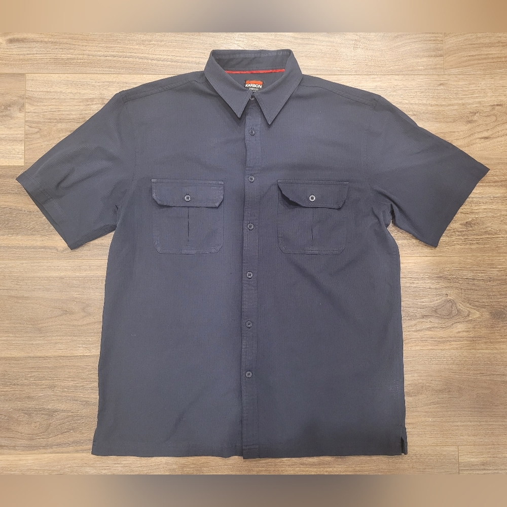 Navy Karbon Button Shirt